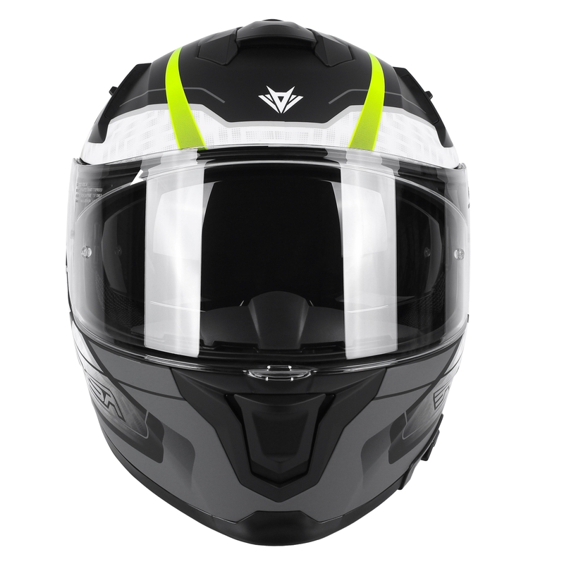 Casco moto integrale RSA Rapid grigio-giallo fluo Saldi