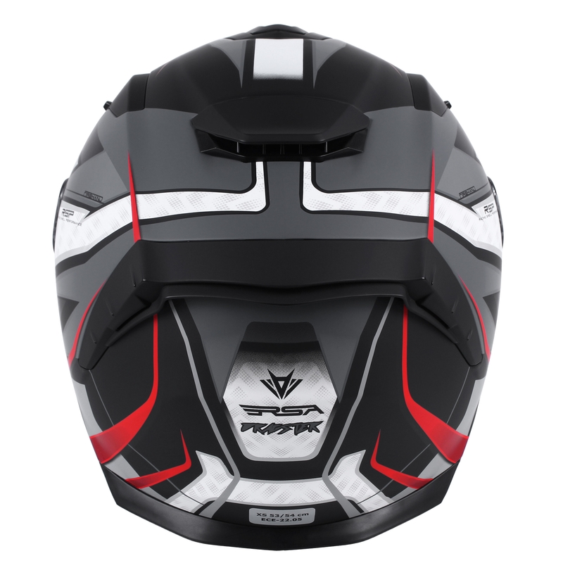 Integrální přilba na motorku RSA Rapid šedo-červená výprodej