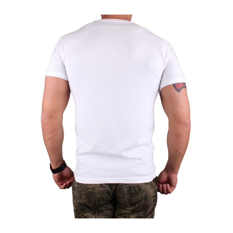 T-shirt s motivem MotoZem Ride your life bianco Saldi