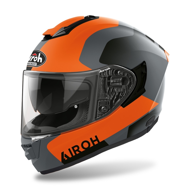 Integrální přilba na motorku Airoh ST.501 Dock 2022 oranžová matná výprodej
