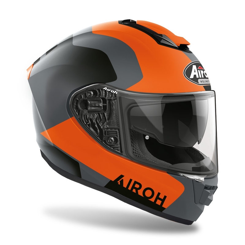 Integrální přilba na motorku Airoh ST.501 Dock 2022 oranžová matná výprodej