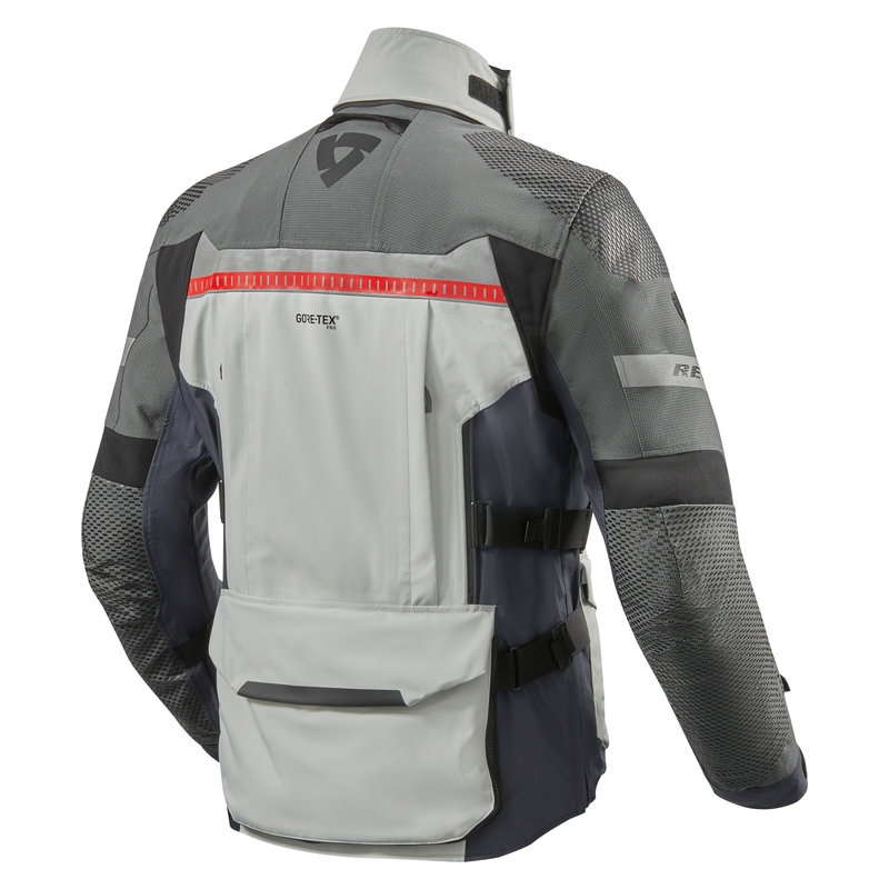 Bunda na motorku Revit Dominator 3 GTX stříbrno-modrá