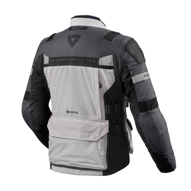 Giacca da moto Revit Defender 3 GTX grigio argento
