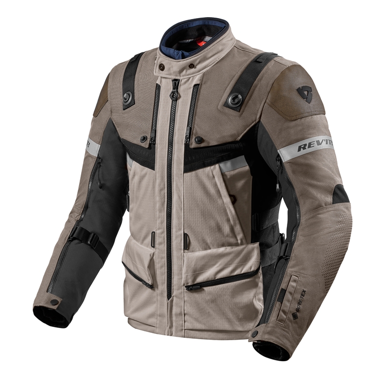 Giacca da moto Revit Defender 3 GTX marrone-nero