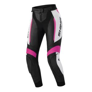 Pantaloni da moto da donna Shima Miura 2.0 nero, bianco e rosa