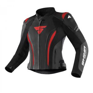 Giacca da moto Shima Miura 2.0 nera e rossa da donna