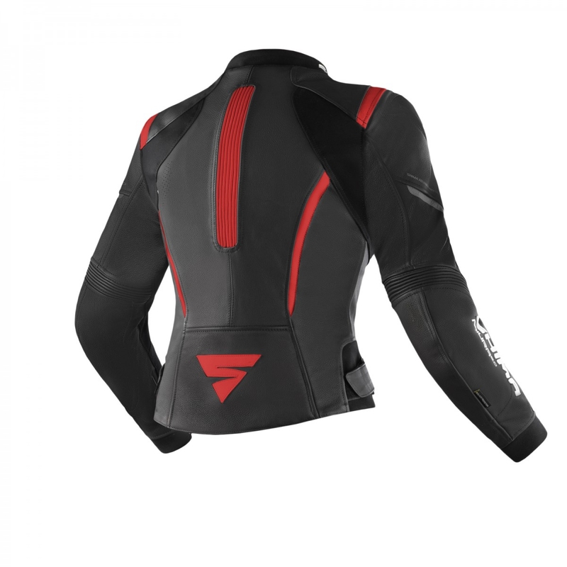 Giacca da moto da donna Shima Miura 2.0 nero-rosso