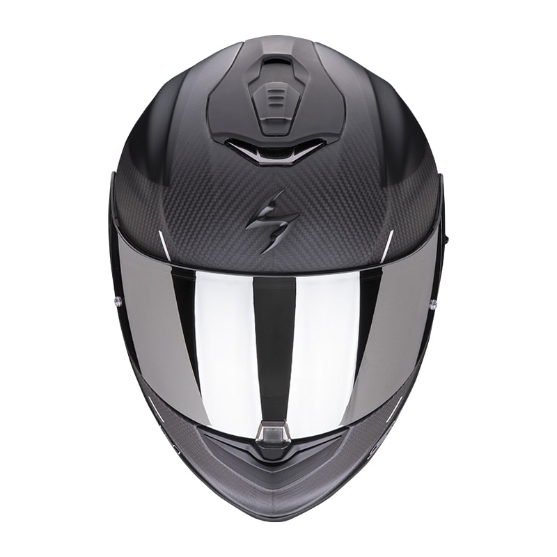 Casco moto integrale Scorpion EXO-1400 Carbon Air Drik nero-verde opaco