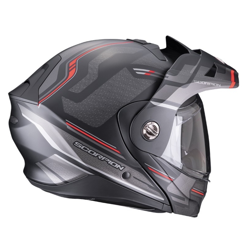 Casco moto SCORPION ADX-2 CARRERA nero opaco-rosso