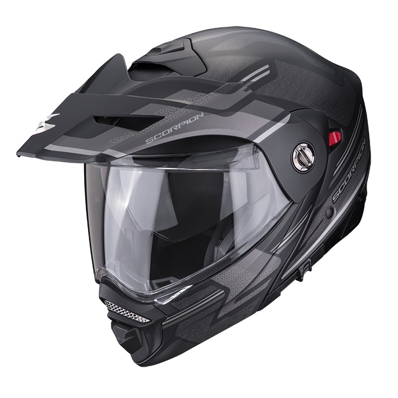 Casco moto SCORPION ADX-2 CARRERA nero-argento opaco