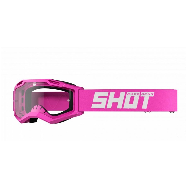 Occhiali da motocross Shot Assault 2.0 Rosa fluo solido