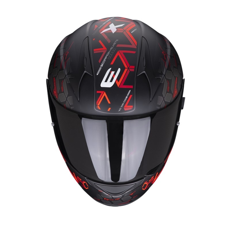 Integrální přilba Scorpion EXO-390 Cube černo-červená