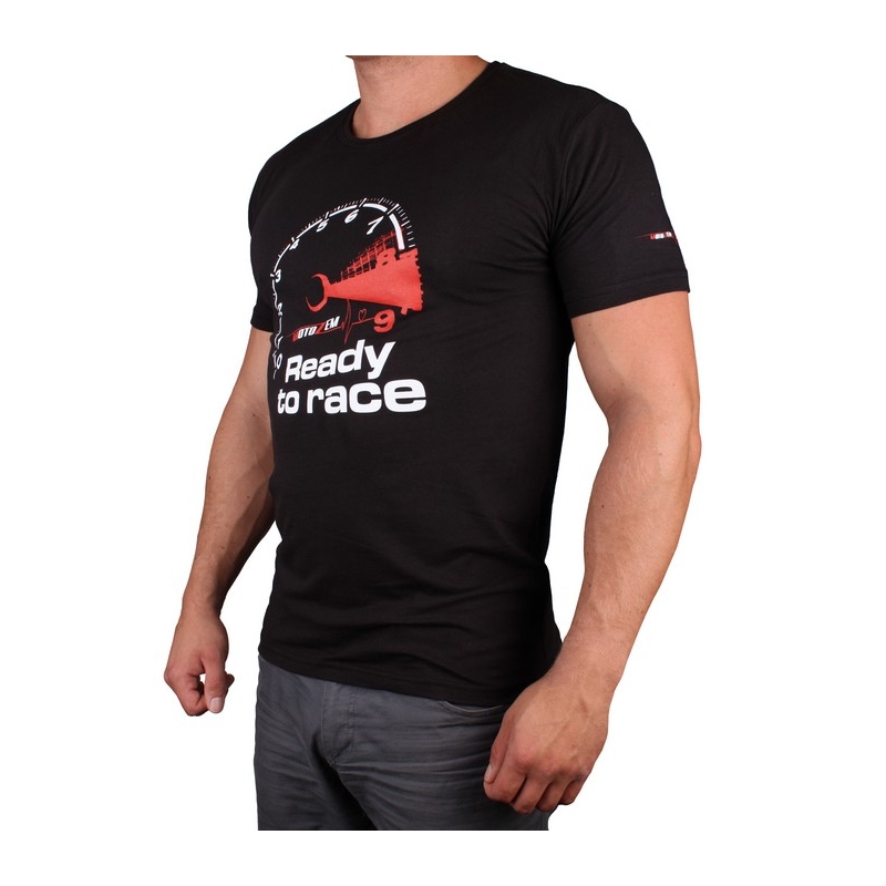 T-shirt s motivem MotoZem Ready to race nero Saldi