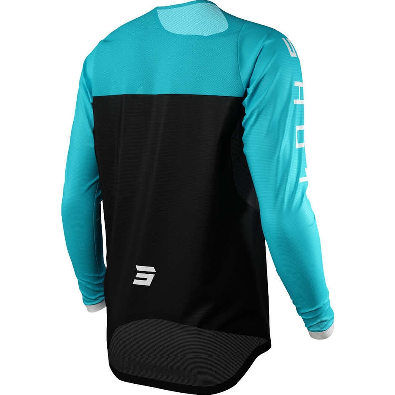 Maglia motocross donna Shot Shelly nero-blu azzurro Saldi