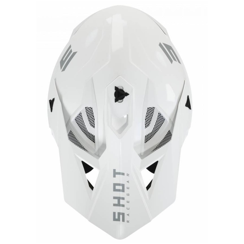 Motokrosová přilba Shot Lite Fury Solid 2.0 bílá