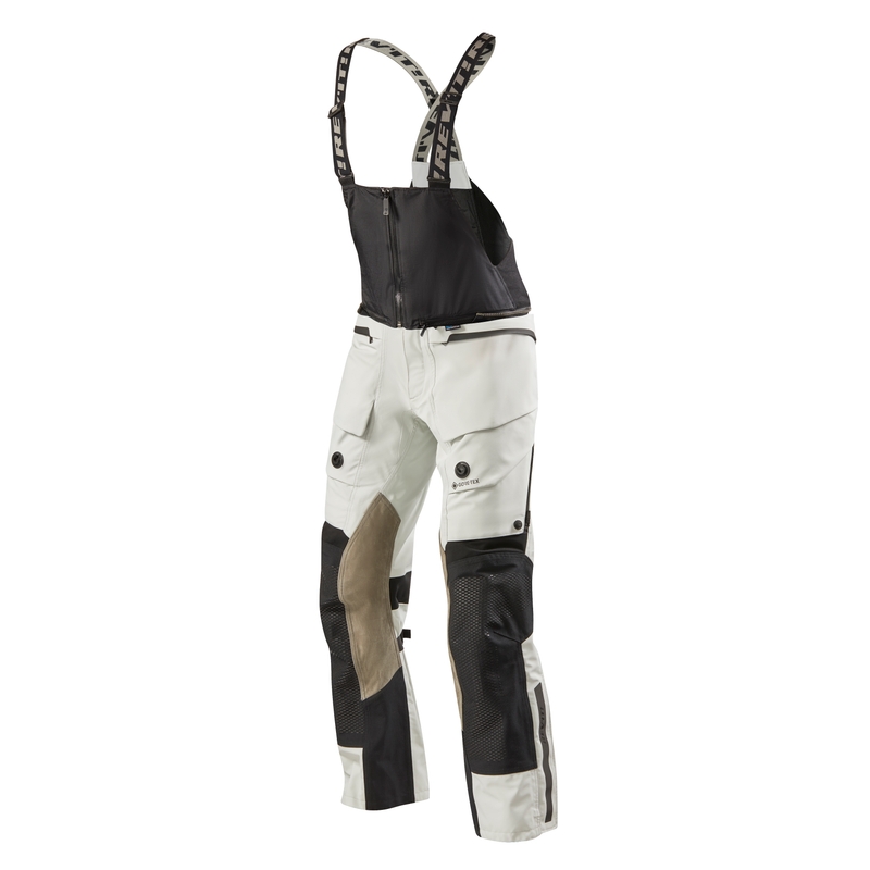 Pantaloncini da moto Revit Dominator 3 GTX argento-nero