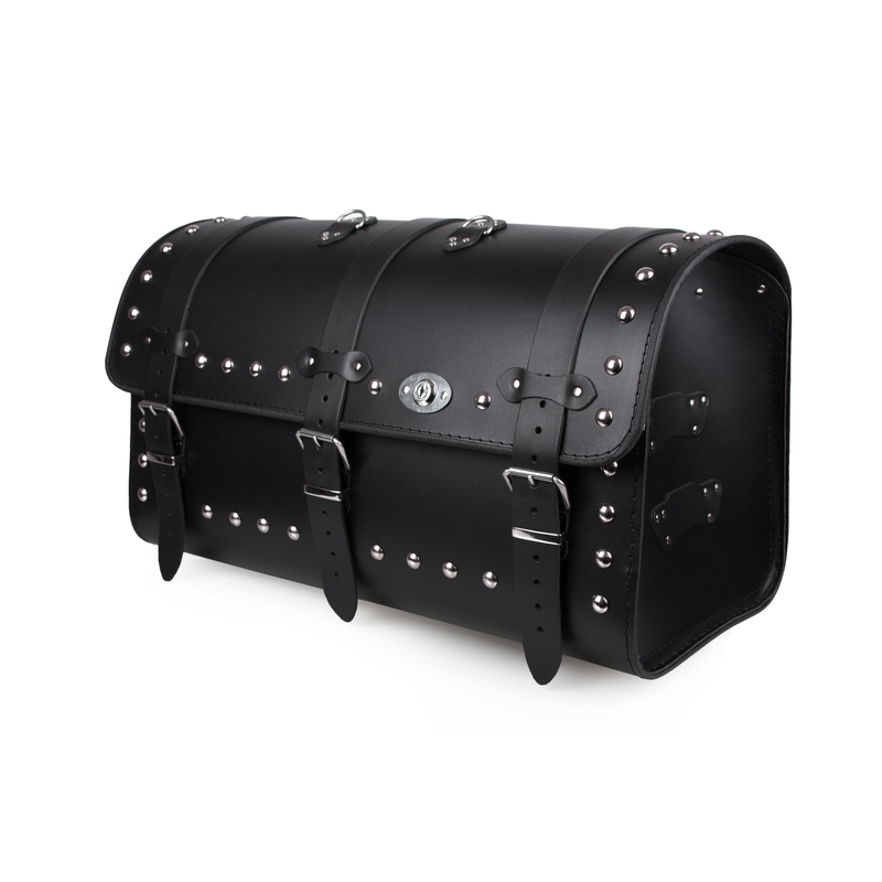 Chopper RSA-8B valigia in pelle per moto con serratura