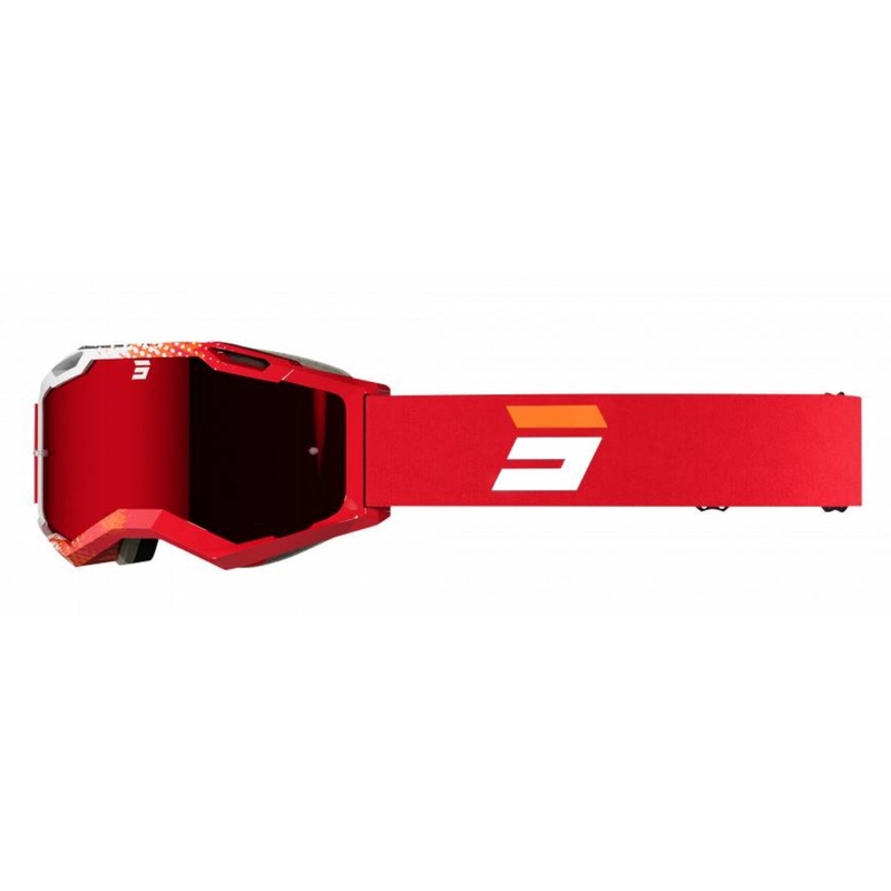 Occhiali da motocross Shot Iris 2.0 Fusion rosso