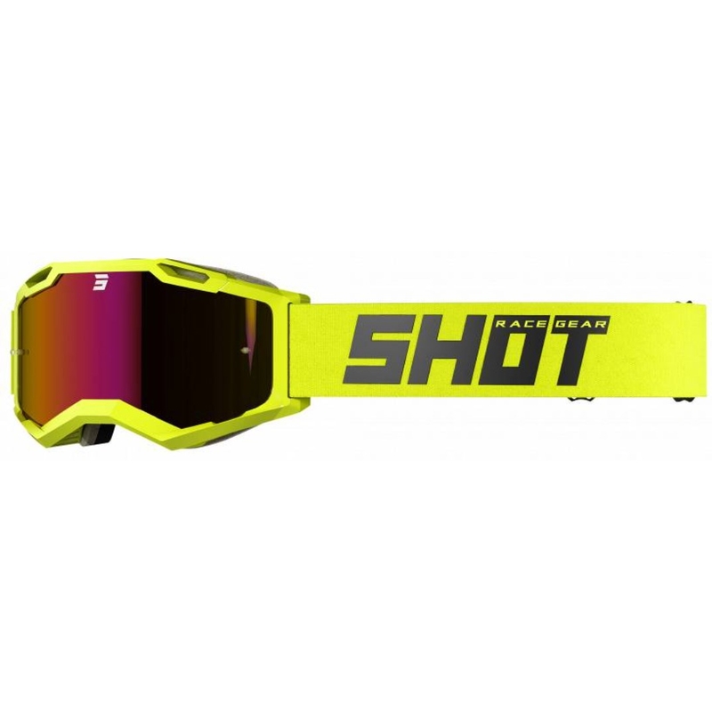 Occhiali da motocross Shot Iris 2.0 Giallo fluo solido