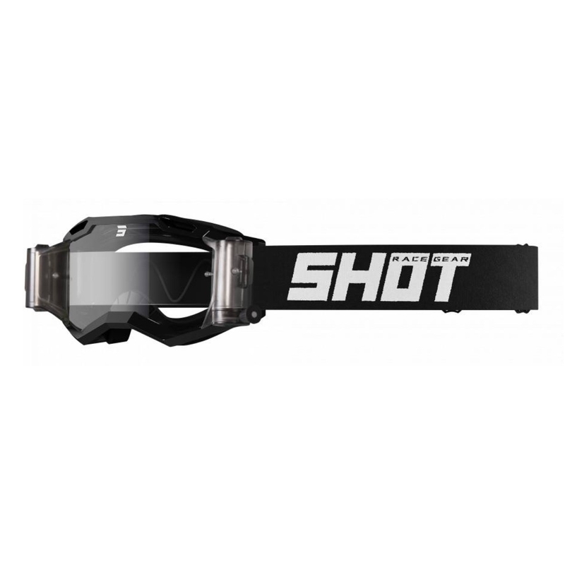 Occhiali da motocross Shot Assault 2.0 Solid Roll-Off nero