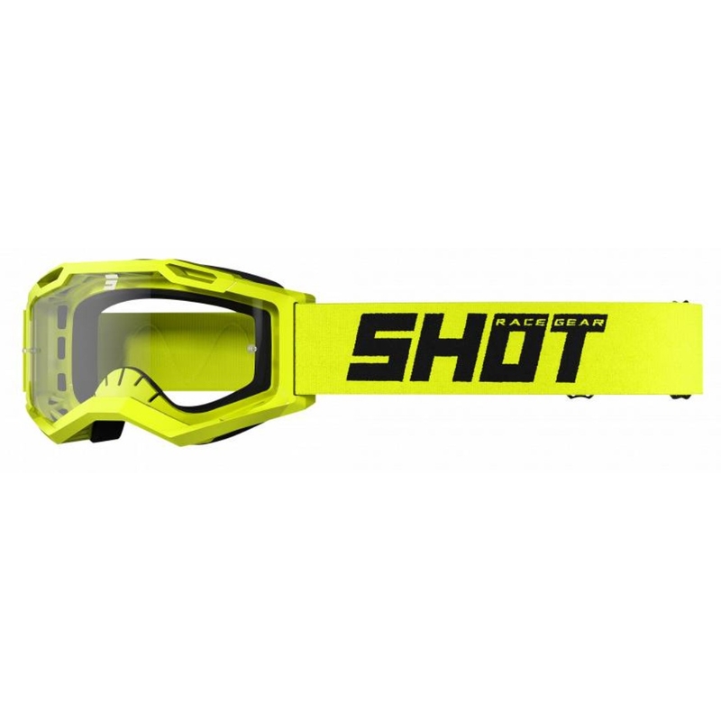 Occhiali da motocross Shot Assault 2.0 Solid giallo fluo