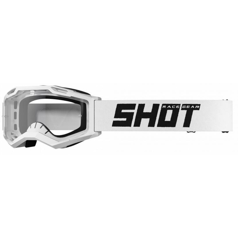 Occhiali da motocross Shot Assault 2.0 Bianco pieno