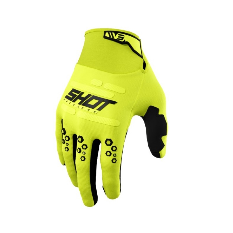 Guanti da motocross Shot Vision giallo fluo Saldi