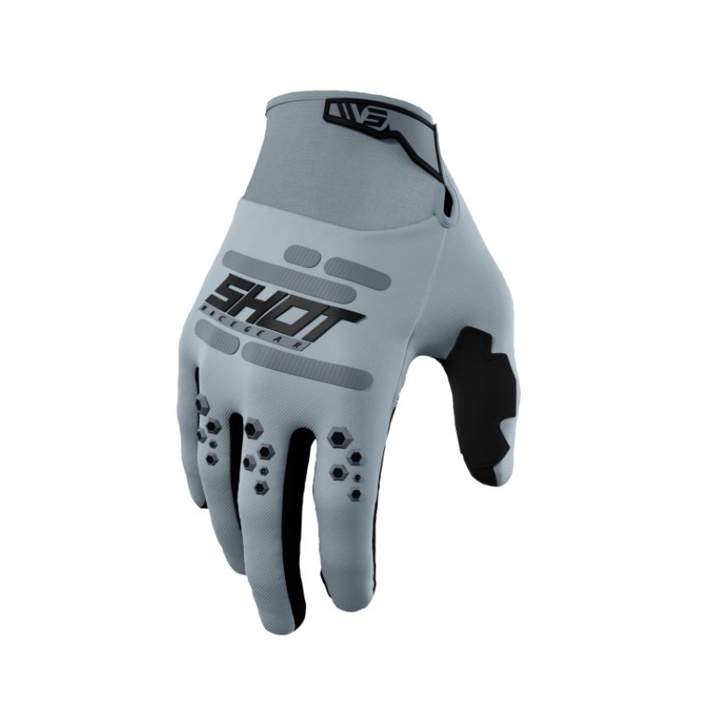 Guanti da motocross Shot Vision grigio