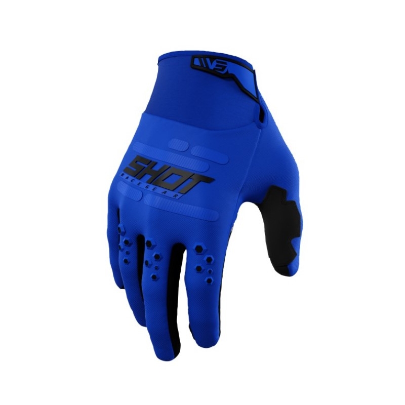 Guanti da motocross Shot Vision blu