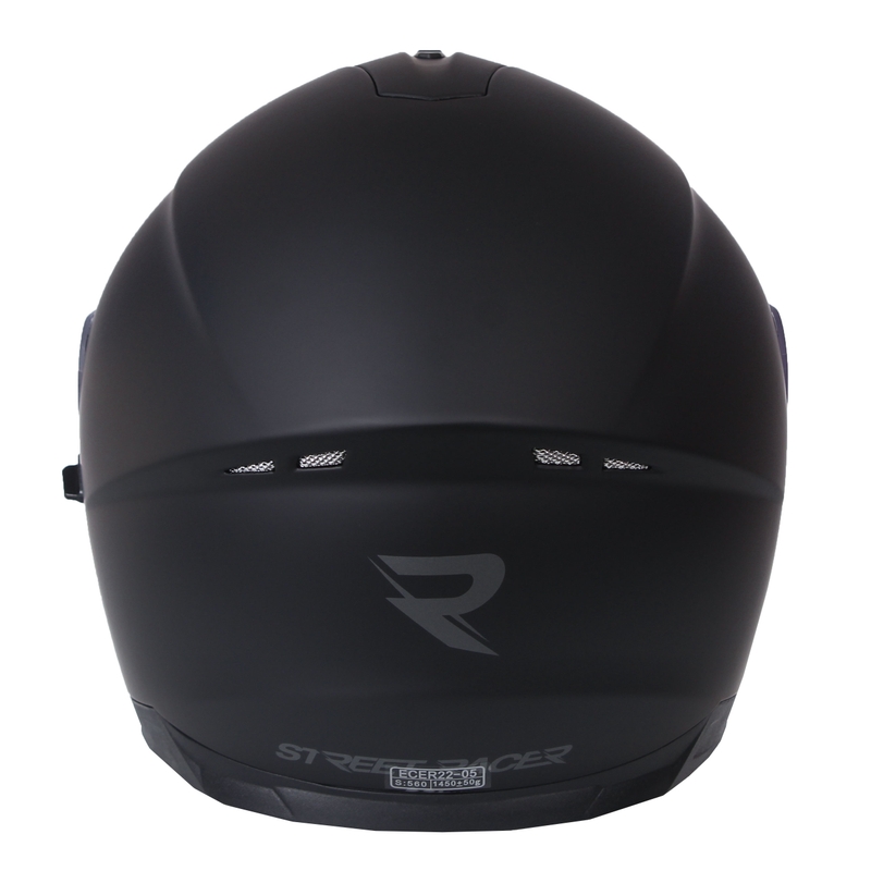 Casco moto integrale Street Racer Magna nero opaco