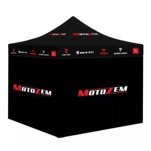 Tenda da corsa con pareti laterali del marchio MotoZem