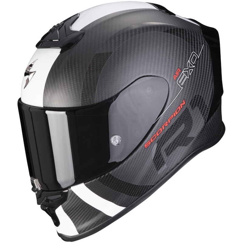 Integrální přilba Scorpion EXO-R1 Carbon Air MG černo-bílá matná