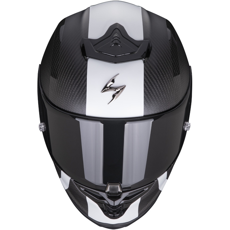 Integrální přilba Scorpion EXO-R1 Carbon Air MG černo-bílá matná
