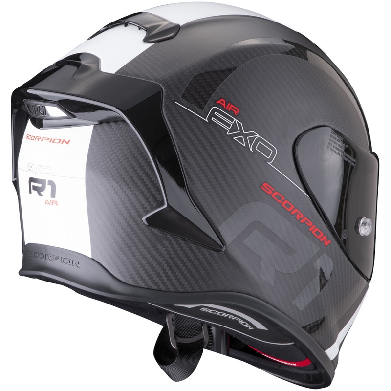 Integrální přilba Scorpion EXO-R1 Carbon Air MG černo-bílá matná