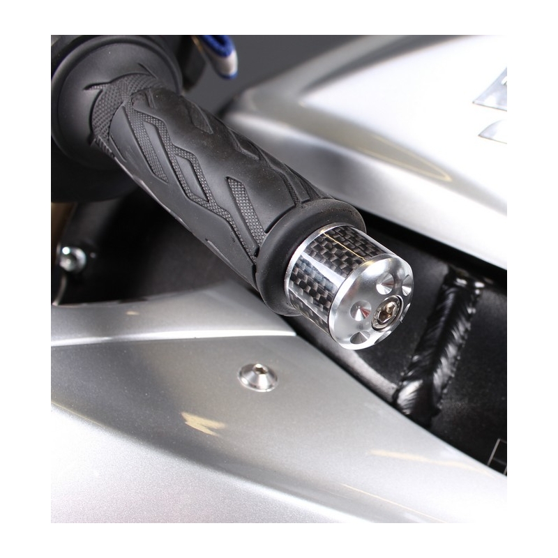 Tappi manubrio R-TECH argento