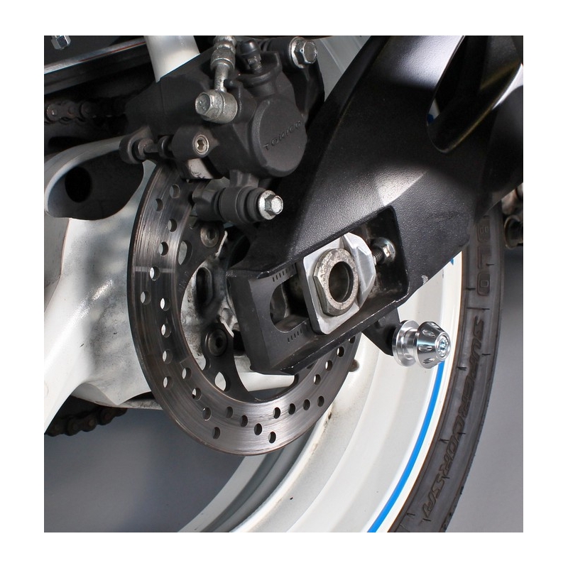 Rulli per forcellone posteriore R-TECH M6 argento