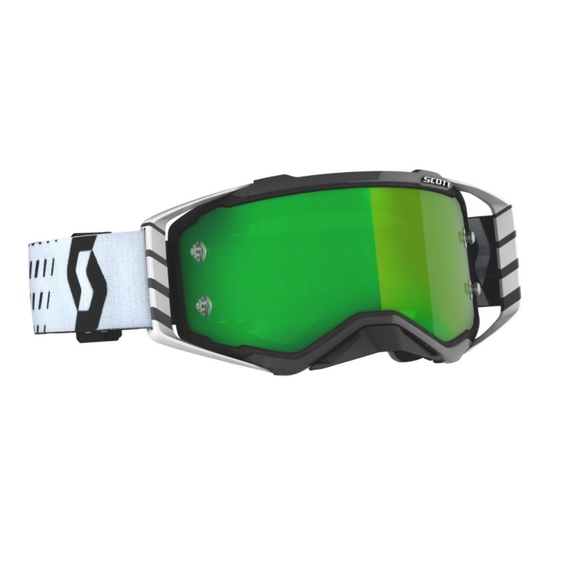 Occhiali da motocross SCOTT Prospect bianco e nero