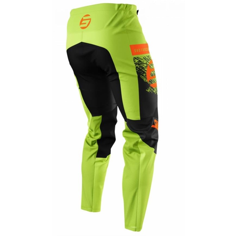 Pantaloni da motocross per bambini Shot Devo Roll arancio-verde Saldi