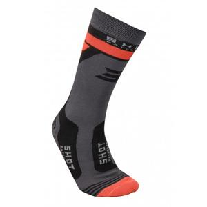 Calzini Shot Race 2.0 grigio-arancio