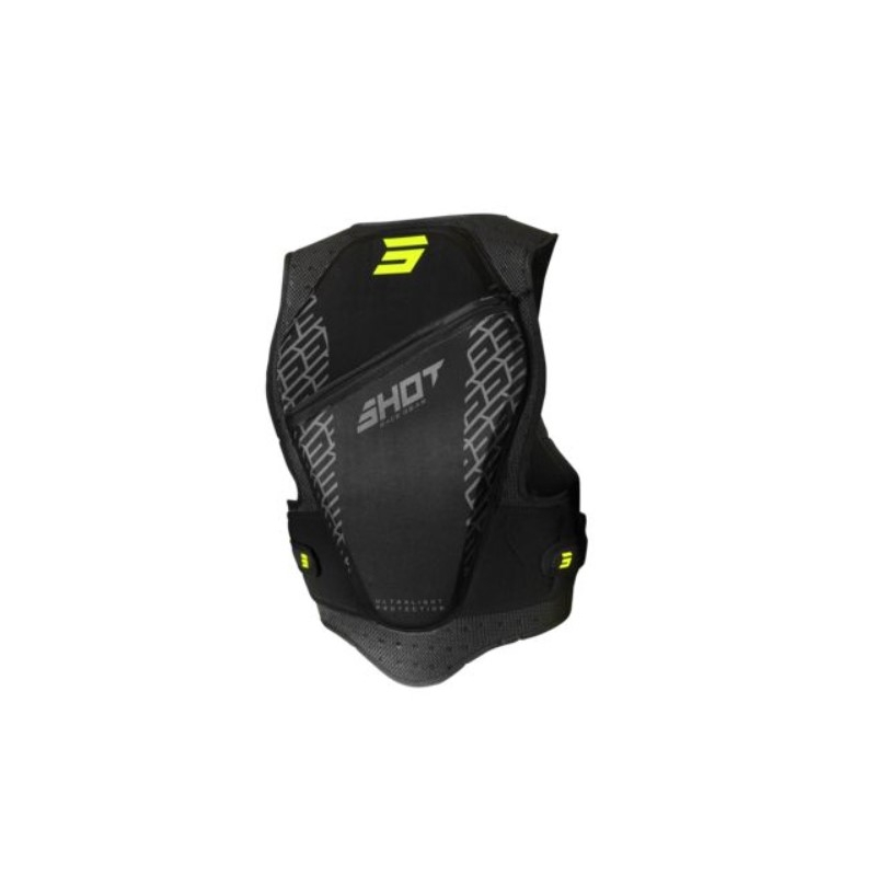 Gilet protettivo Shot Armor nero-giallo fluo