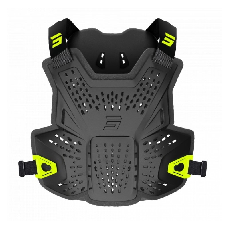 Protezione toracica Shot Airflow nero-giallo fluo