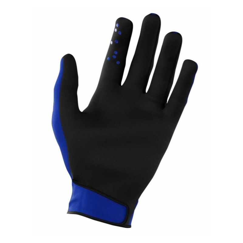 Guanti da motocross per bambini Shot Devo Skin bianco e blu