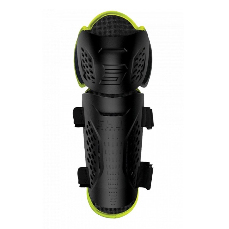 Ginocchiere per bambini Shot Optimal 2.0 nero-giallo fluo