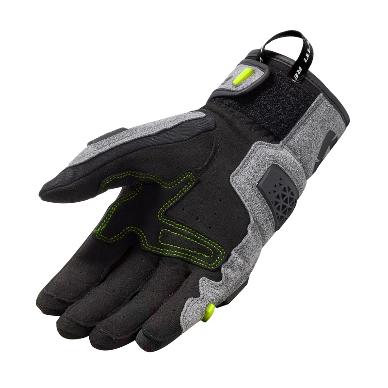 Guanti da moto Revit Mangrove argento-nero-giallo fluo
