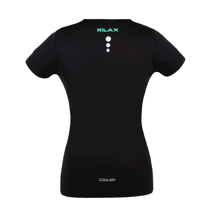 T-shirt funzionale da donna Rilax Hrama nero