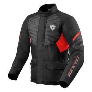 Giacca da moto Revit Duke H2O nera e rossa Saldi