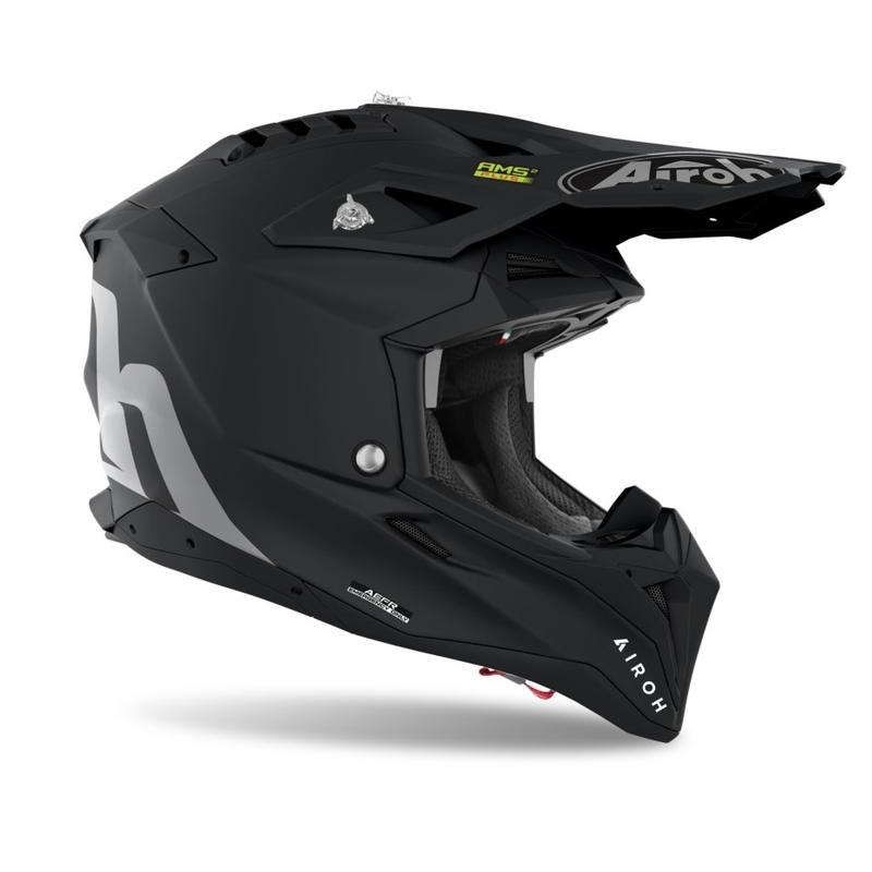 Casco da motocross Airoh Aviator 3.0 Colore nero opaco