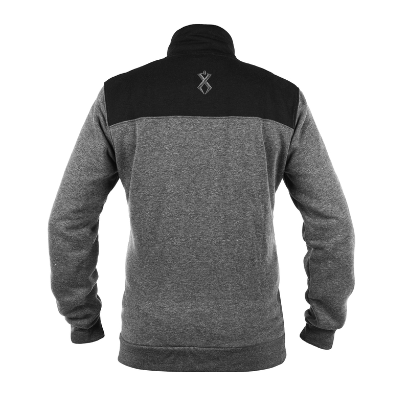 Felpa Rilax Nerr uomo nero-grigio Saldi