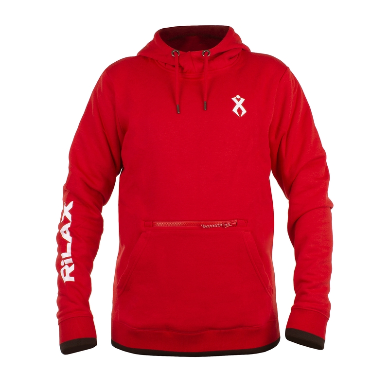 Felpa da uomo Rilax Klob rosso
