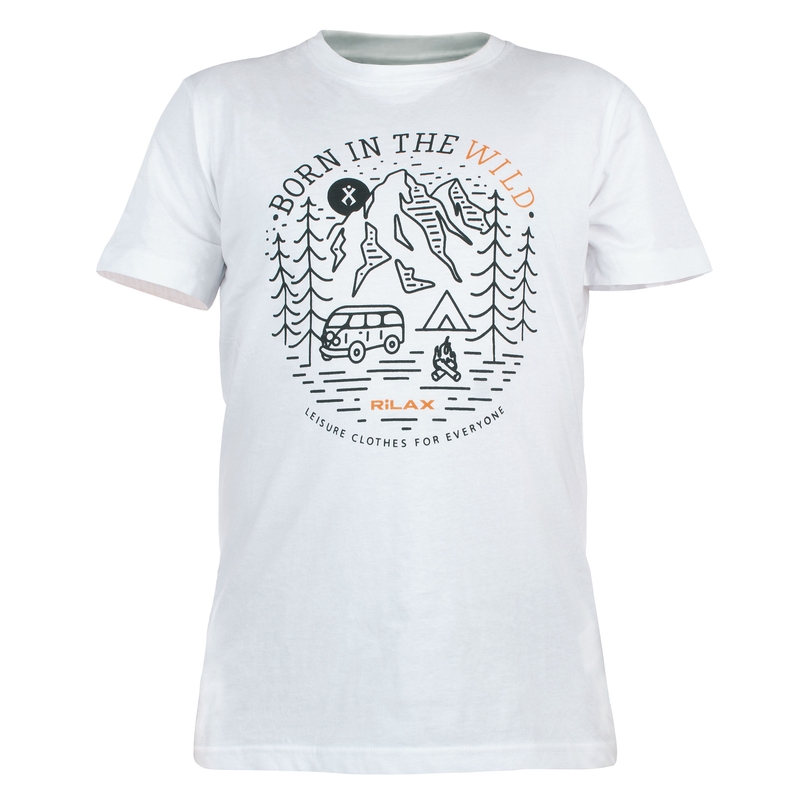 T-shirt uomo Rilax Morik bianco Saldi